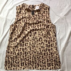 Cabi Ginger Leopard Print Tank Top